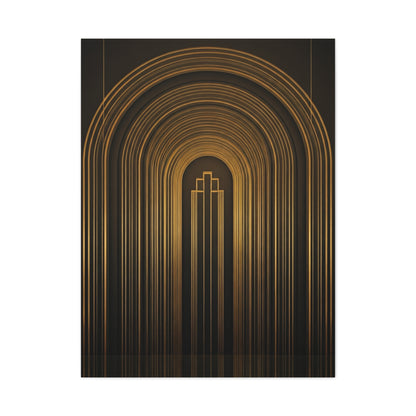 Grand Golden Archway Art Deco Wall Art & Canvas Prints