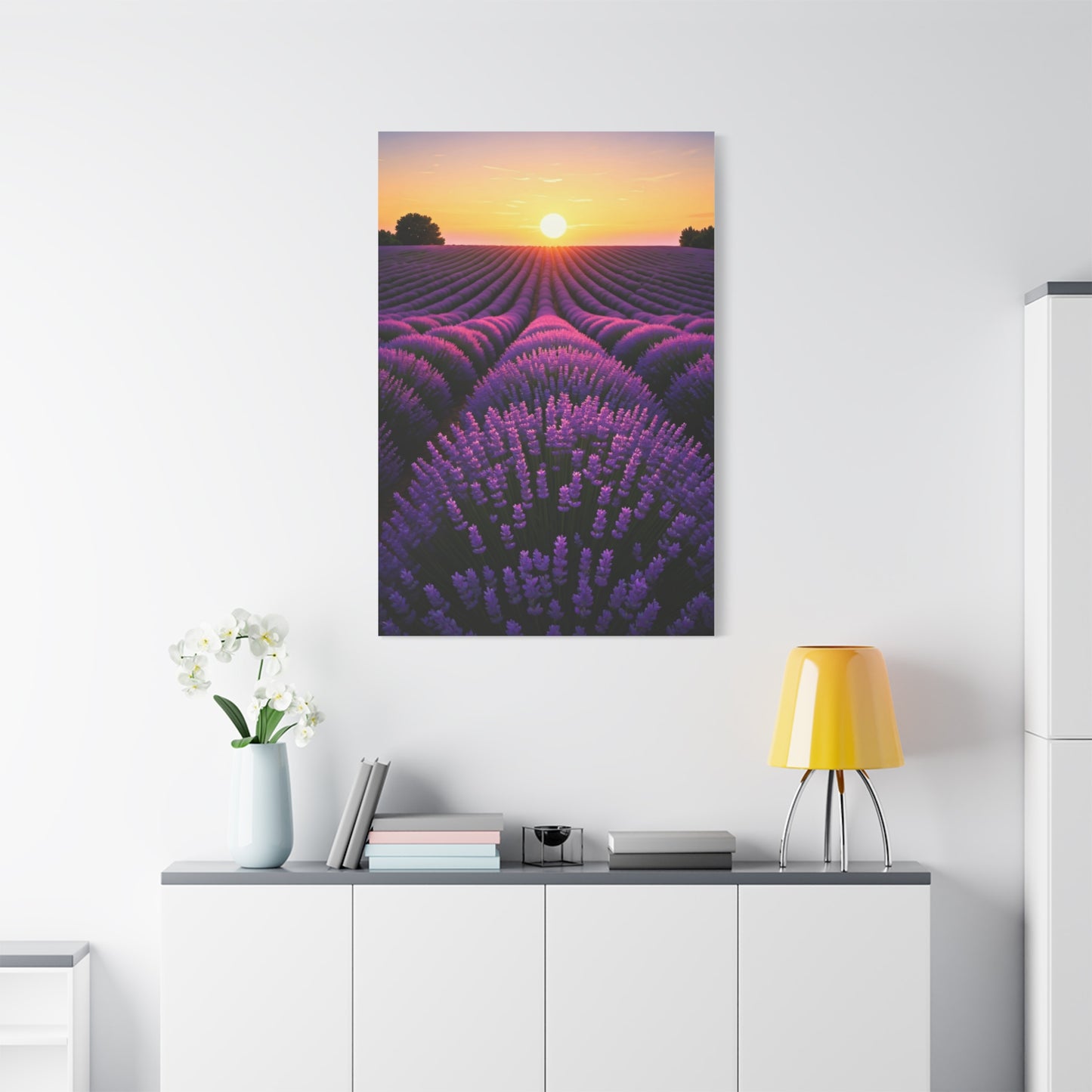 Lavender Fields at Sunset Wall Art & Canvas Prints
