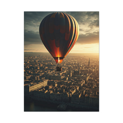 Hot Air Balloon City Horizon Wall Art & Canvas Prints