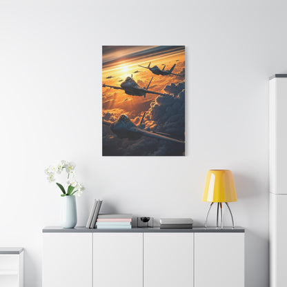 Golden Cloud Armada Flight Wall Art & Canvas Prints