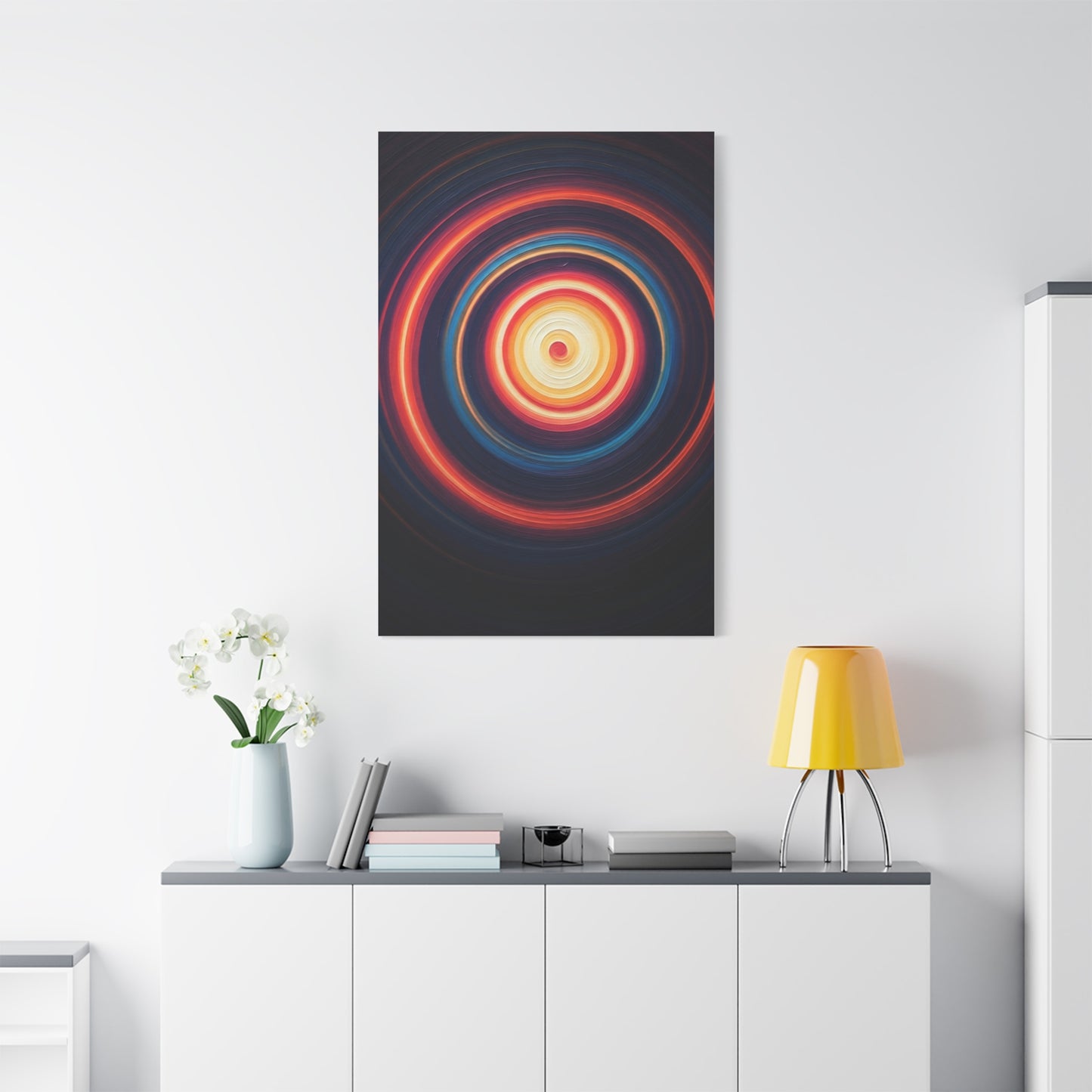 Radiant Circular Pulse Abstract Wall Art & Canvas Prints