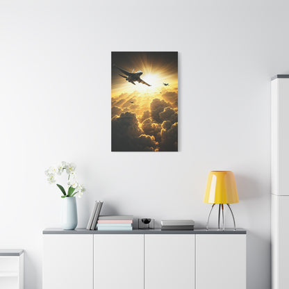 Golden Breakthrough Aerial Mission Wall Art & Canvas Prints