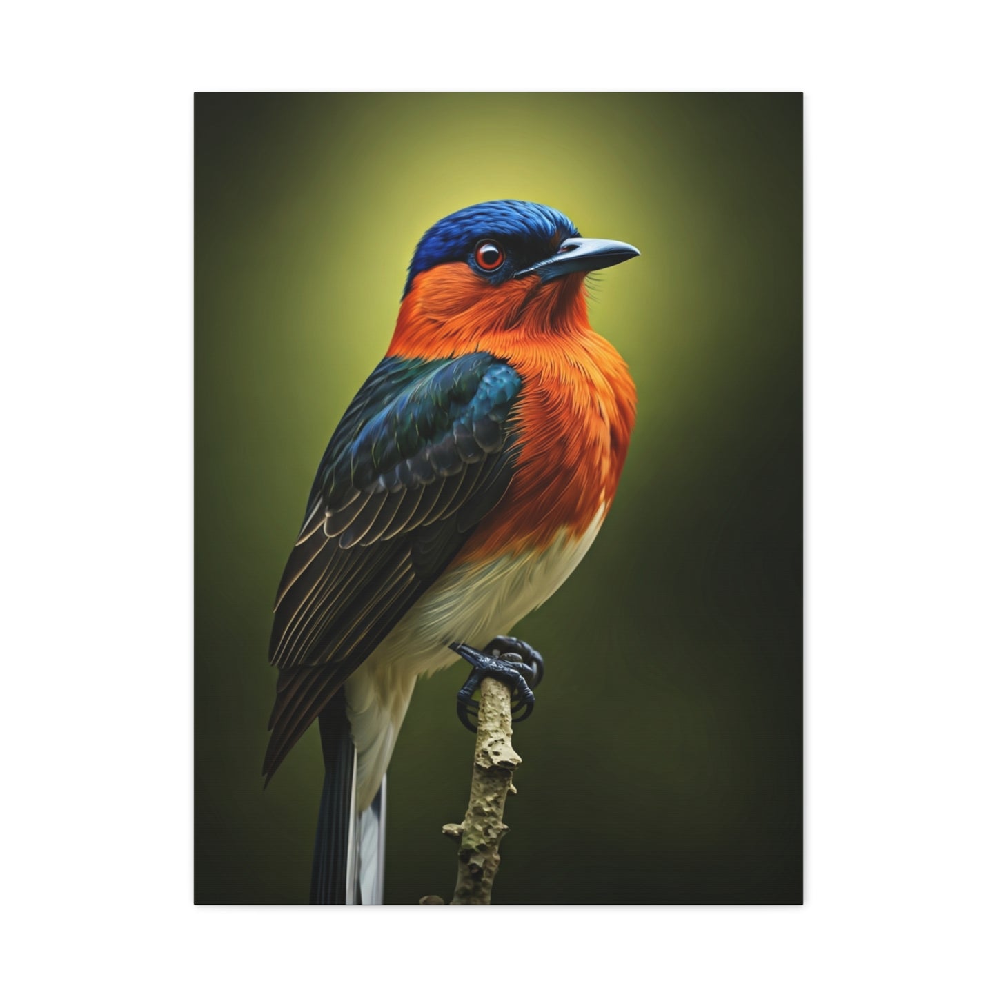 Vibrant Bluebird Perch Wall Art & Canvas Prints