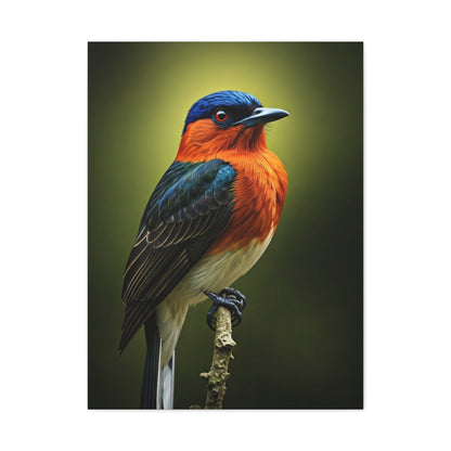 Vibrant Bluebird Perch Wall Art & Canvas Prints