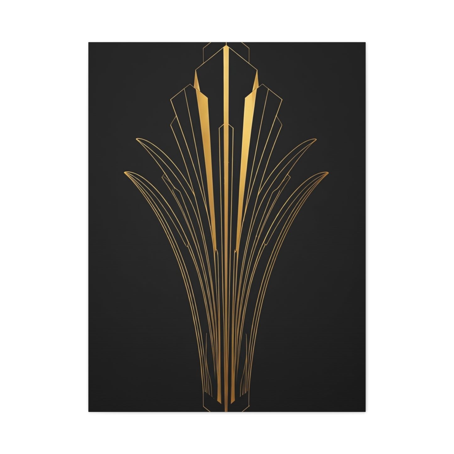 Art Deco Crown Radiance Wall Art & Canvas Prints