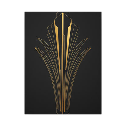 Art Deco Crown Radiance Wall Art & Canvas Prints