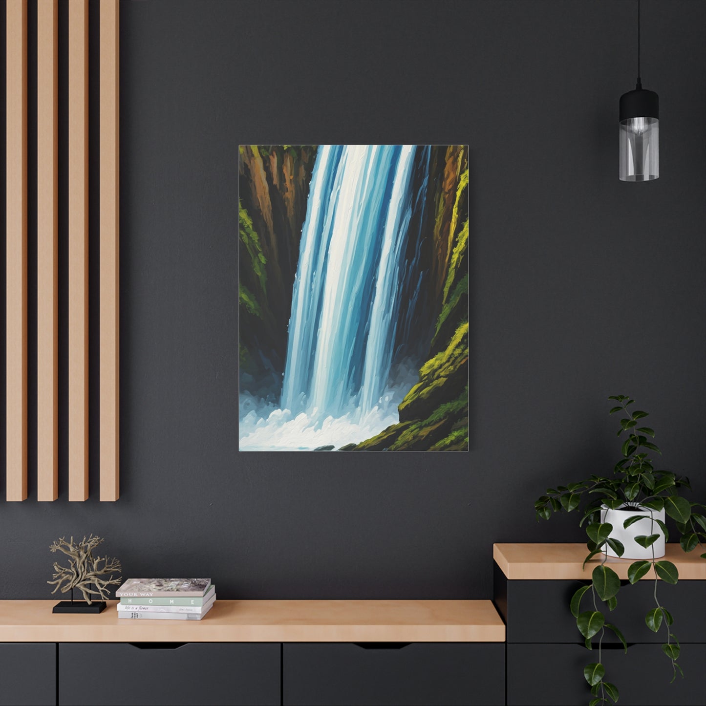 Tall Cascading Waterfall Wall Art & Canvas Prints