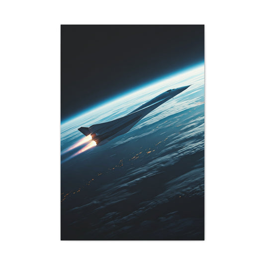 Elegant Concept Aircraft Above Clouds Wall Art & Canvas Prints