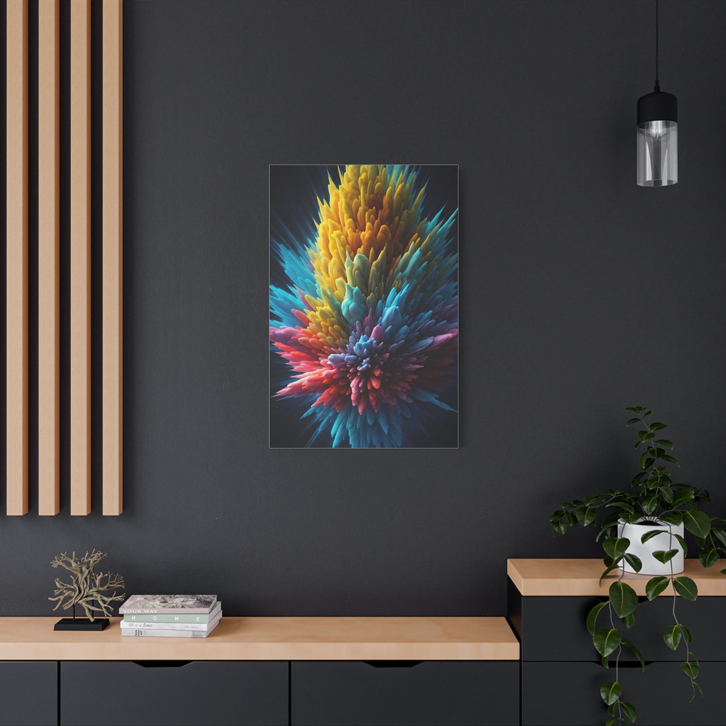Vibrant Energy Bloom Abstract Wall Art & Canvas Prints