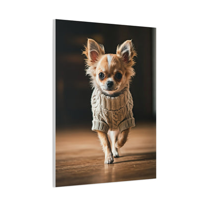 Tiny Stride Chihuahua Wall Art & Canvas Print