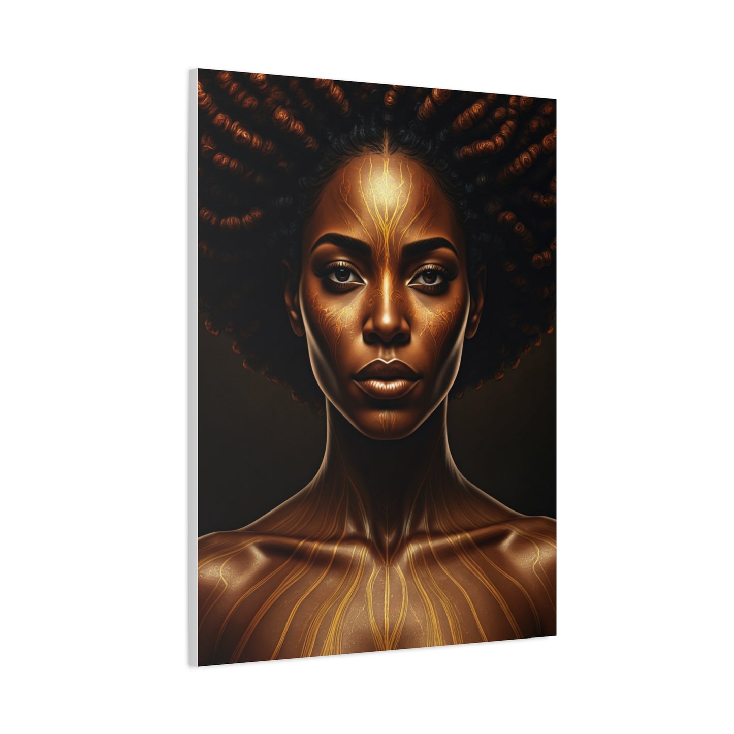 Radiant Tribal Goddess Portrait Wall Art & Canvas Prints