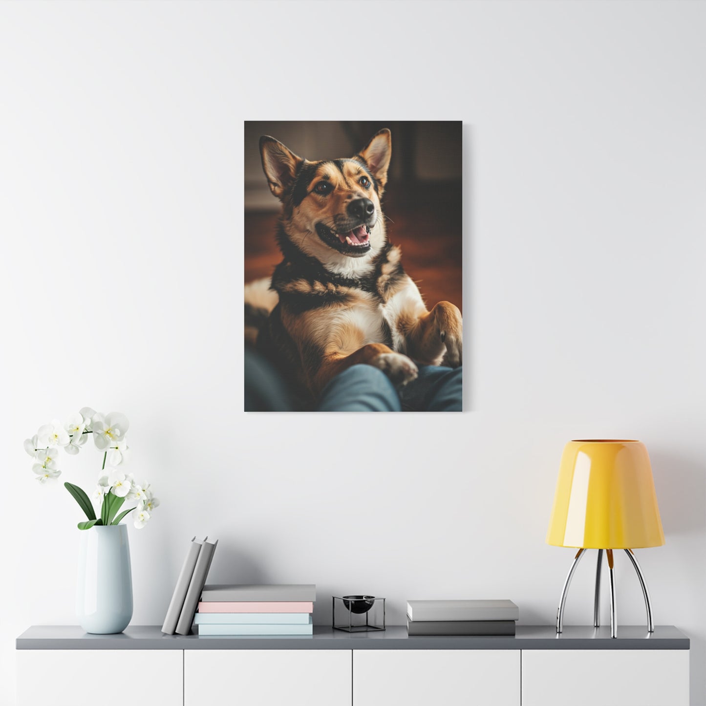 Happy Paws Cuddle Moment Wall Art & Canvas Print