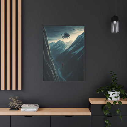 Helicopter Mountain Rescue Flight Wall Art & Canvas Prints