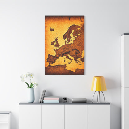 Classic World Scroll Map Wall Art & Canvas Prints