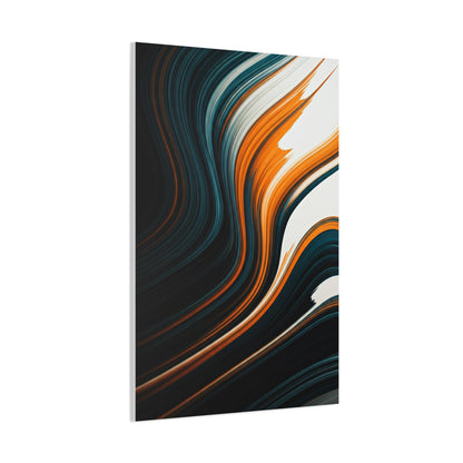 Dark Streamline Abstract Wall Art & Canvas Prints