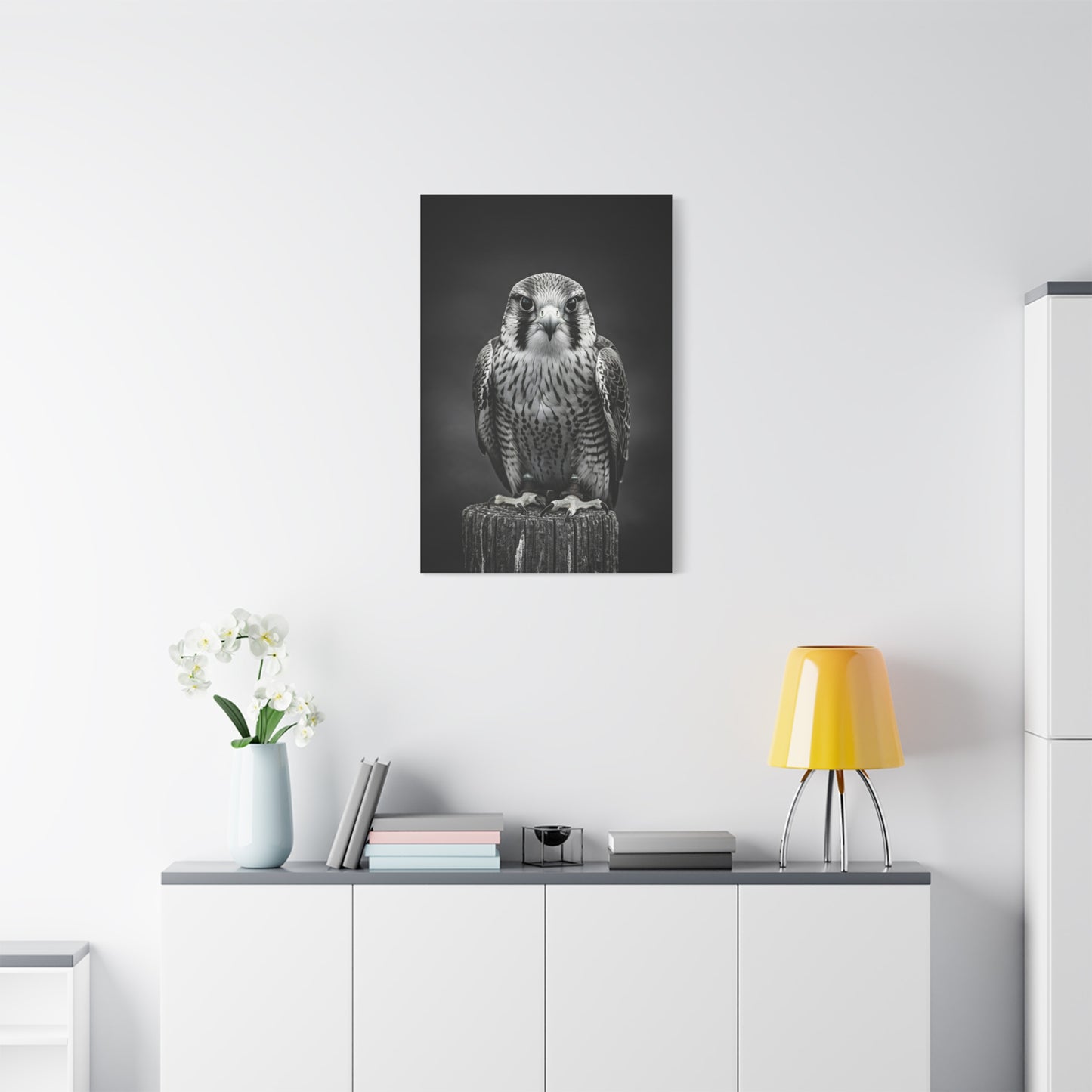 Majestic Falcon Portrait Wall Art & Canvas Prints