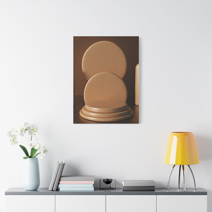 Sculptural Circular Podium Minimal Wall Art & Canvas Prints