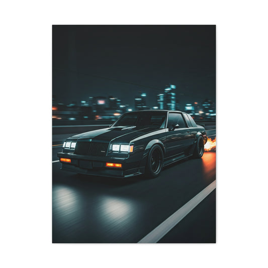 1987 Buick Regal GNX Midnight Turbo Assault Wall Art & Canvas Prints