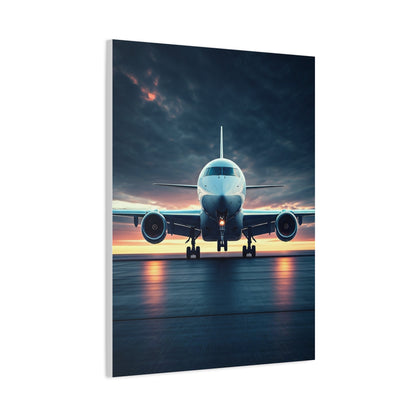 Jet Runway Storm Departure Wall Art & Canvas Prints