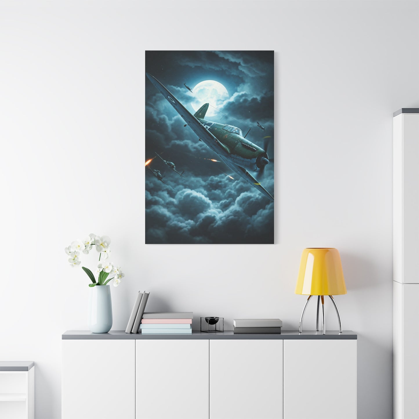 Moonlit Storm Flight Mystery Wall Art & Canvas Prints