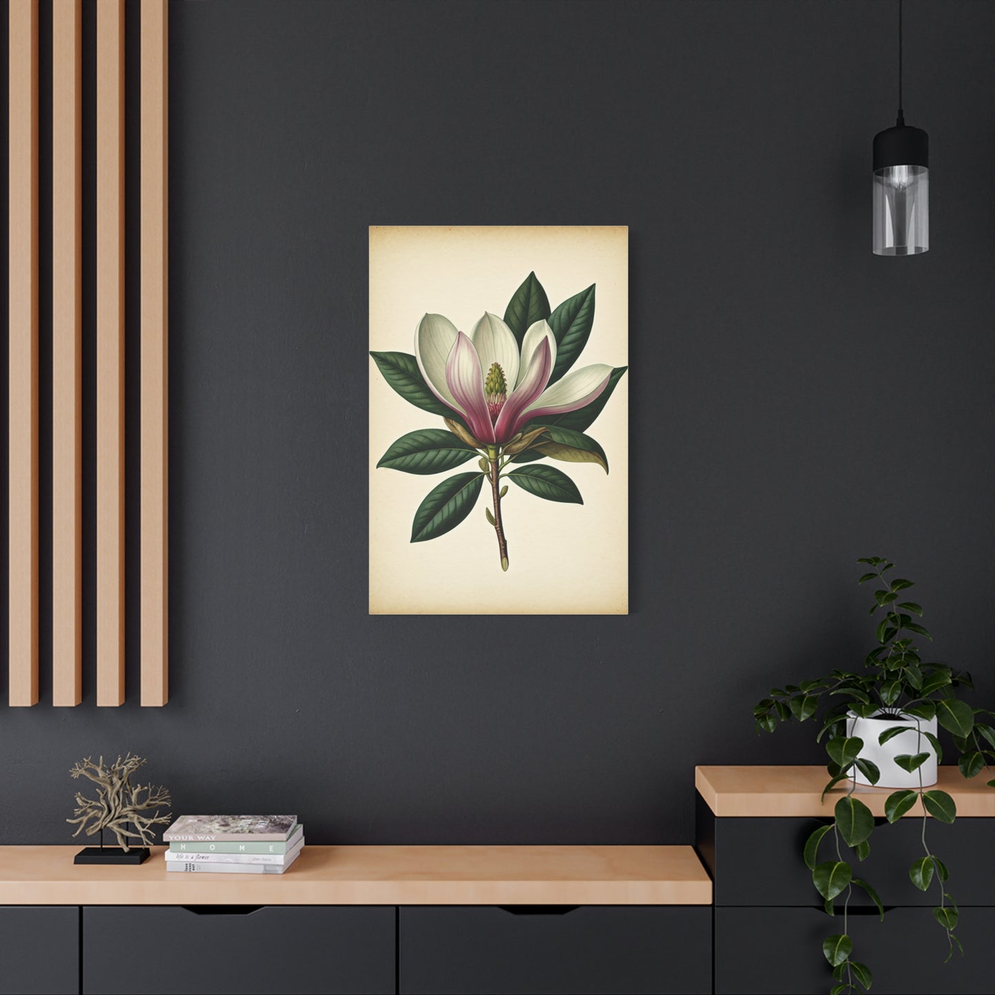 Magnolia Flower Cross Section Wall Art & Canvas Prints