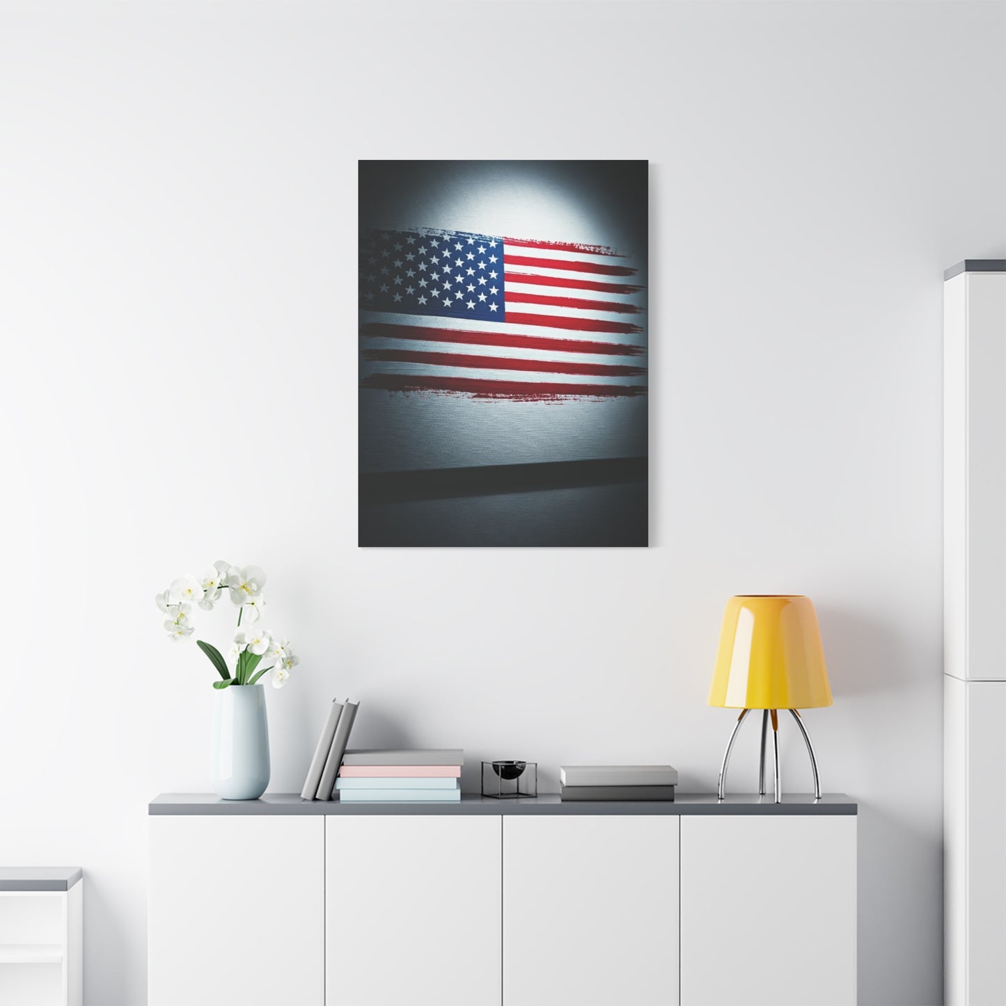 Modern Framed Stars and Stripes Wall Art & Canvas Prints