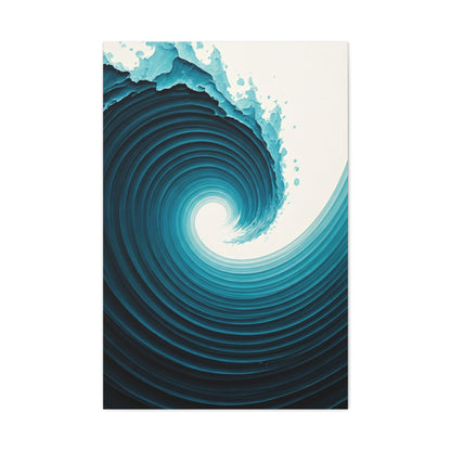 Abyssal Wave Vortex Abstract Wall Art & Canvas Prints