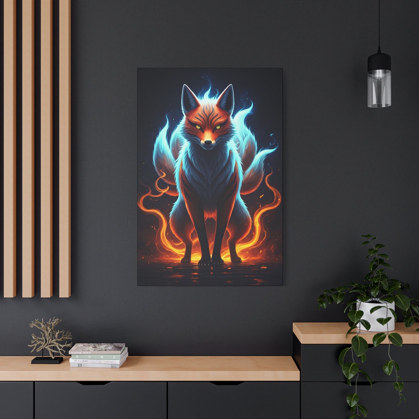 Spirit Flame Fox Wall Art & Canvas Prints