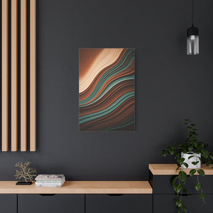 Earthtone Flow Harmony Abstract Wall Art & Canvas Prints