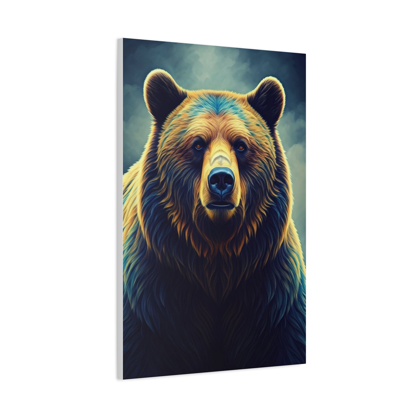 Golden Light Grizzly Face Wall Art & Canvas Prints