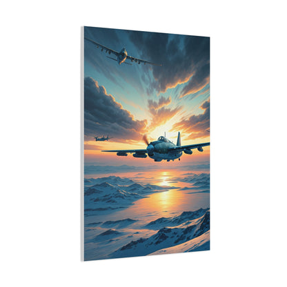 Dawn Jet Breakthrough Over the Clouds Wall Art & Canvas Prints