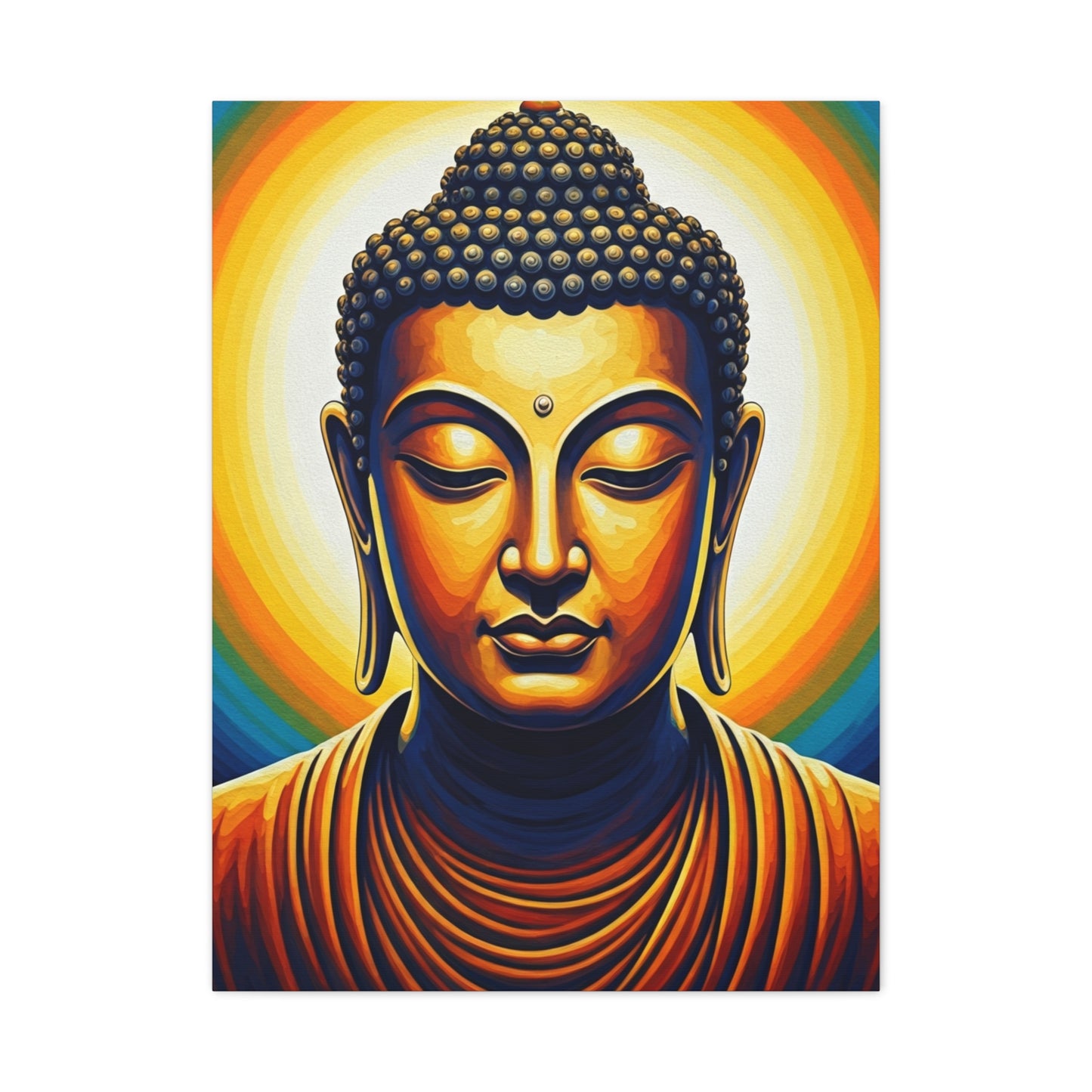 Rainbow Aura Enlightenment Buddha Wall Art & Canvas Prints
