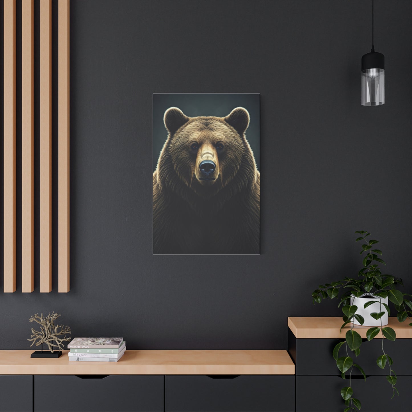 Intense Bear Gaze Wildlife Wall Art & Canvas Prints