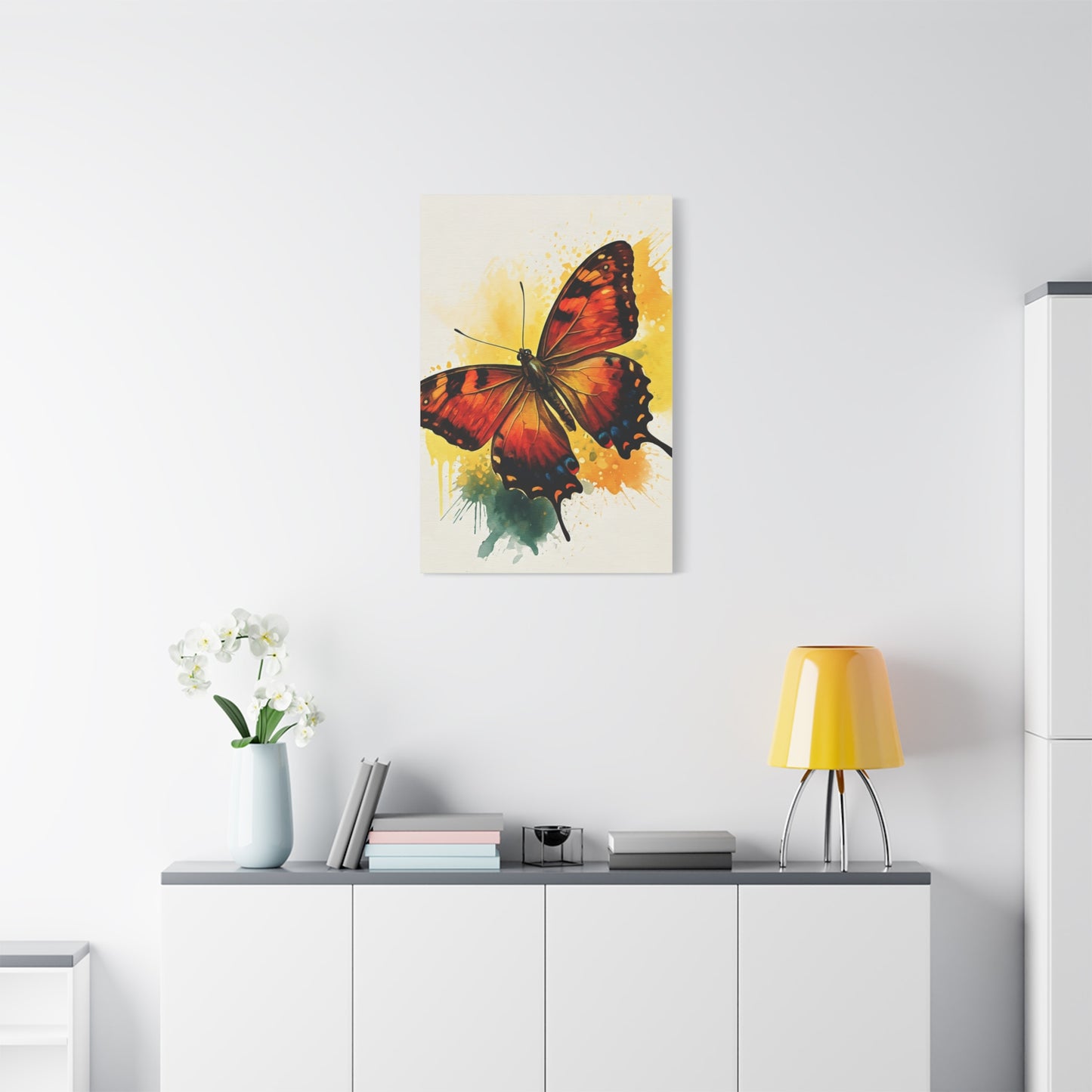 Abstract Flying Butterfly Art Wall Art & Canvas Prints