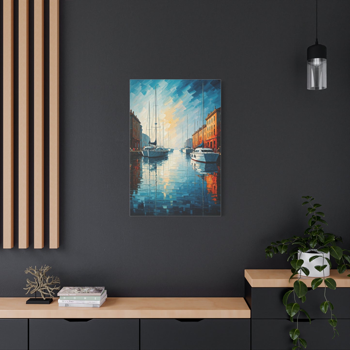 Golden Harbor Reflections Wall Art & Canvas Prints