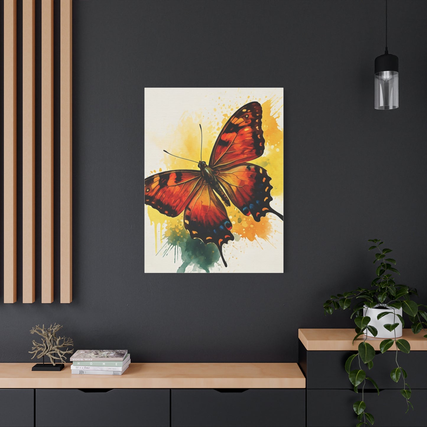 Abstract Flying Butterfly Art Wall Art & Canvas Prints