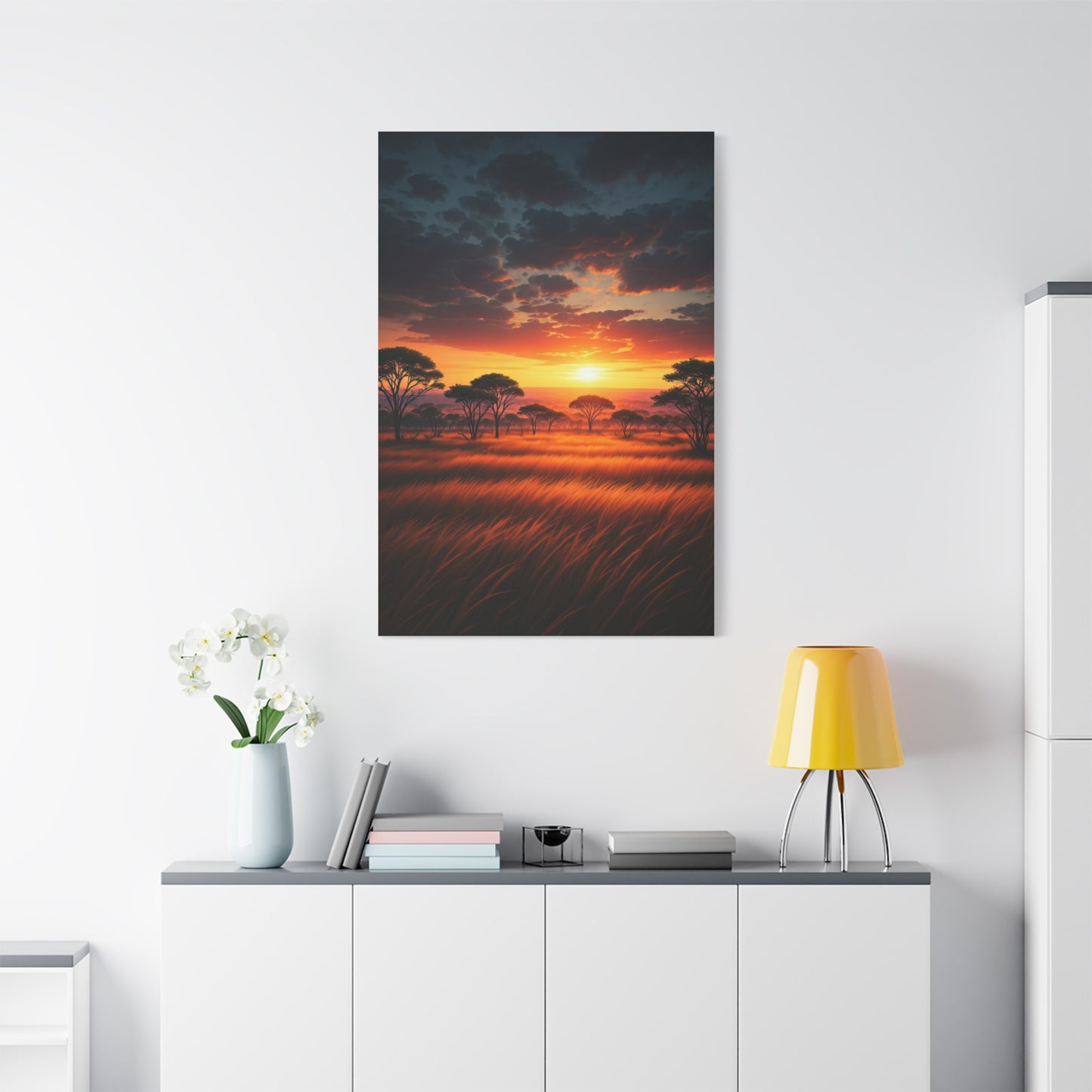 Firelight Savanna Evening Wall Art & Canvas Prints