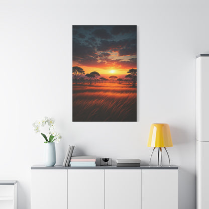 Firelight Savanna Evening Wall Art & Canvas Prints