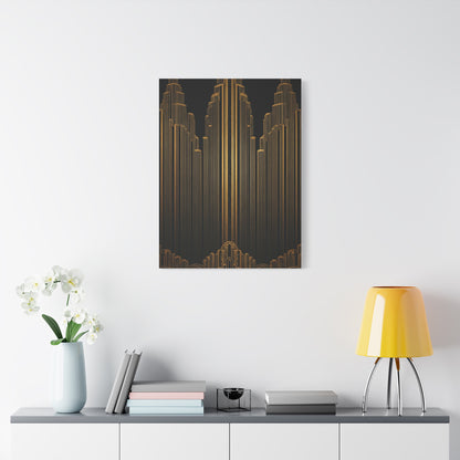 Golden Metropolis Towers Wall Art & Canvas Prints