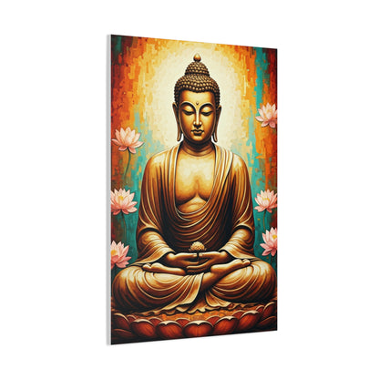 Sacred Lotus Buddha Portrait Wall Art & Canvas Prints