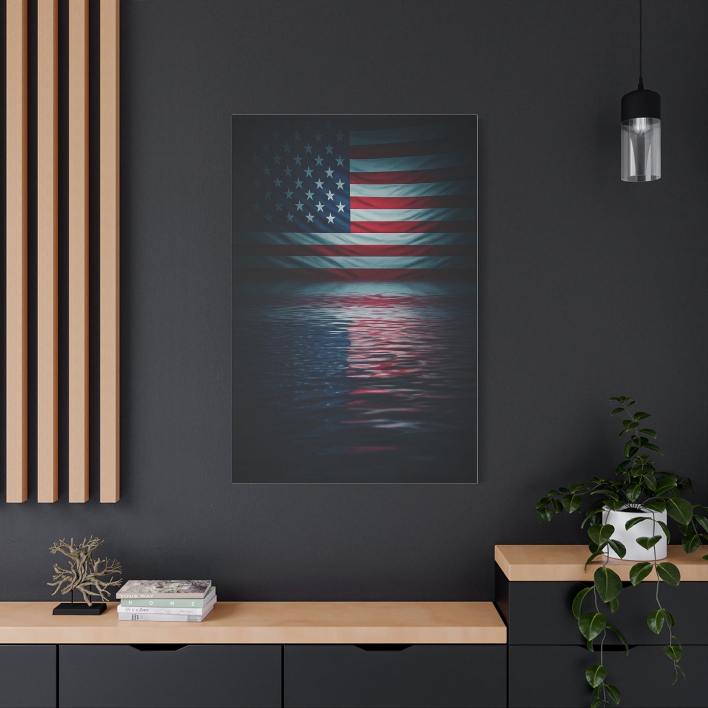 Stars and Stripes on the Water Wall Art & Canvas Prints