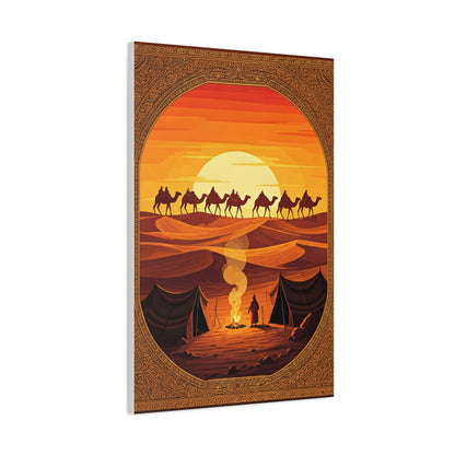 Desert Caravan at Dusk Wall Art & Canvas Prints