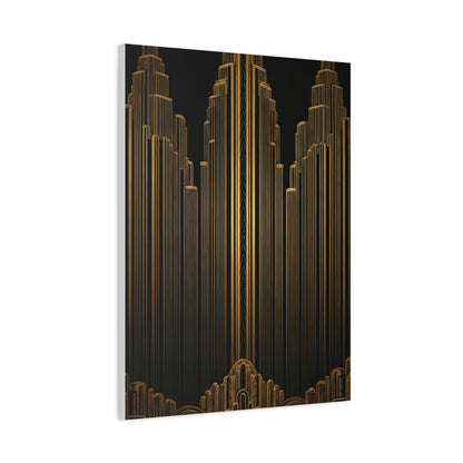 Golden Metropolis Towers Wall Art & Canvas Prints