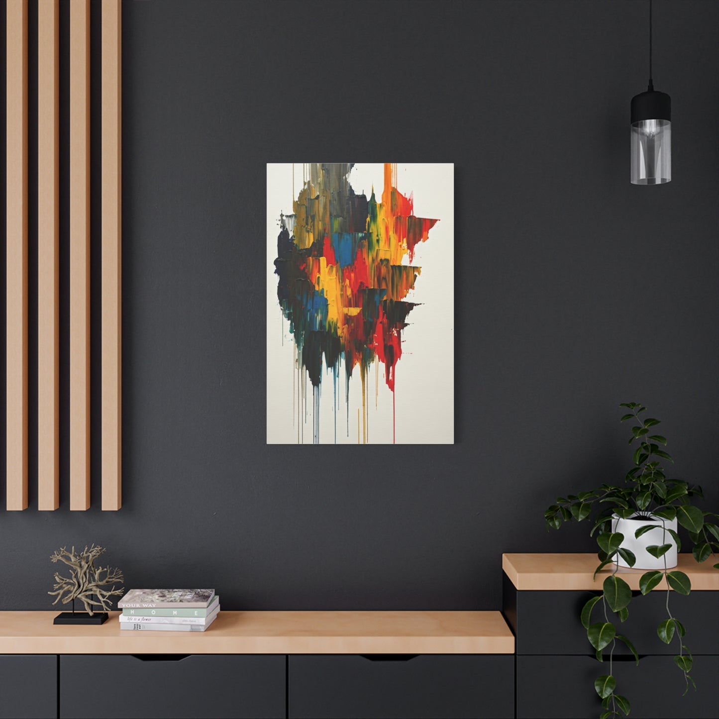 Multicolor Drip Abstract Wall Art & Canvas Prints