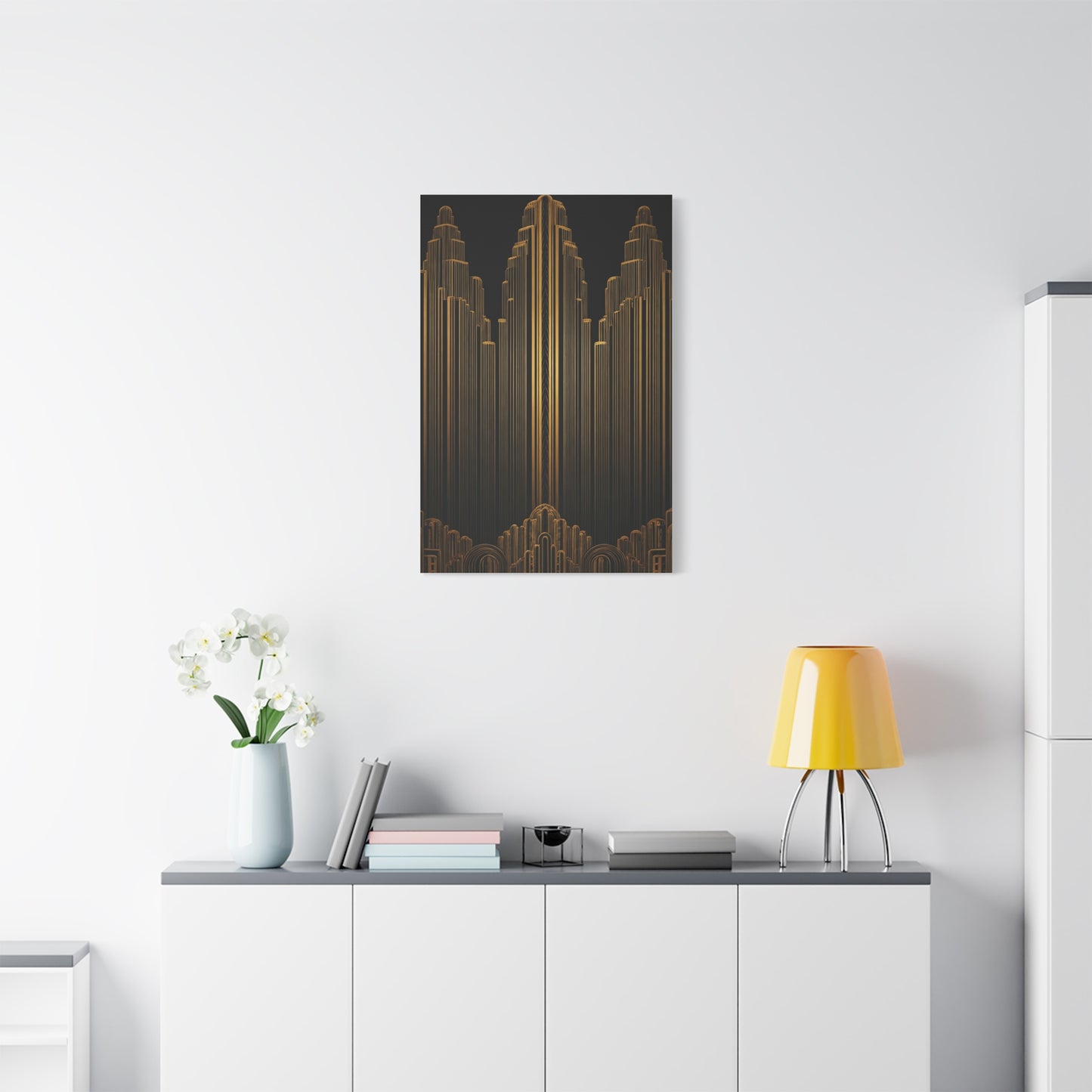 Golden Metropolis Towers Wall Art & Canvas Prints