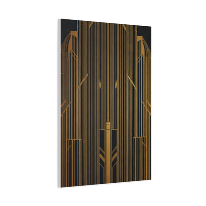 Golden Gate Art Deco Geometry Wall Art & Canvas Prints