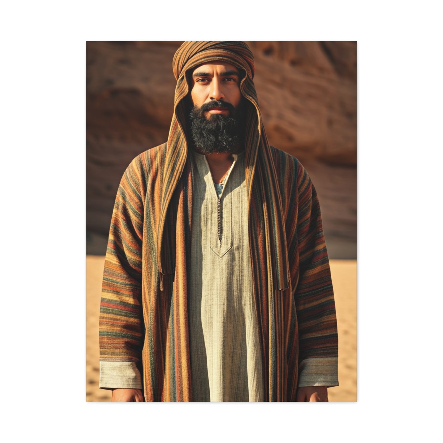 Desert Nomad Serenity Portrait Wall Art & Canvas Prints