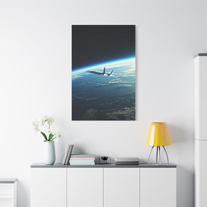 High-Altitude Spaceplane Earth Orbit Wall Art & Canvas Prints