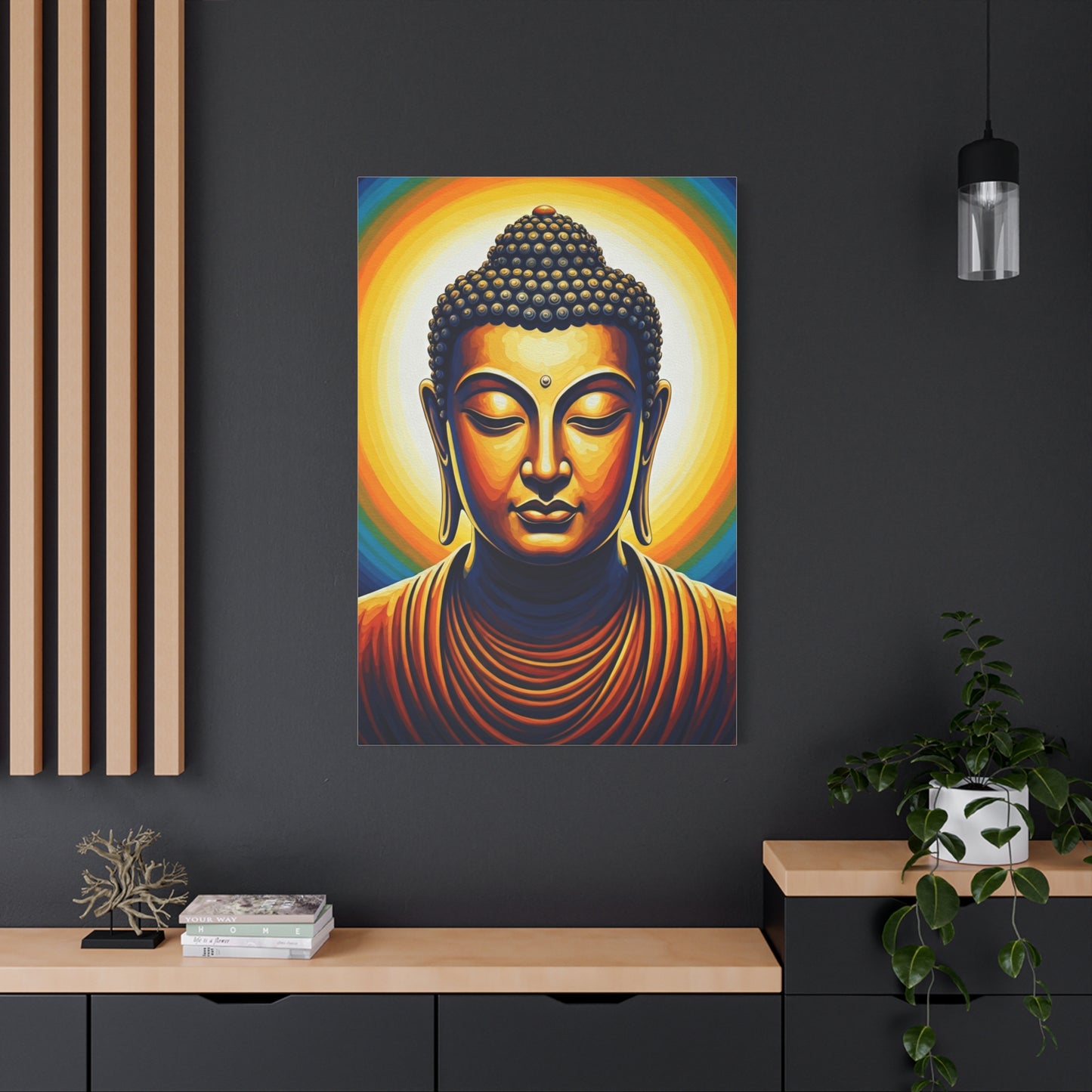 Rainbow Aura Enlightenment Buddha Wall Art & Canvas Prints