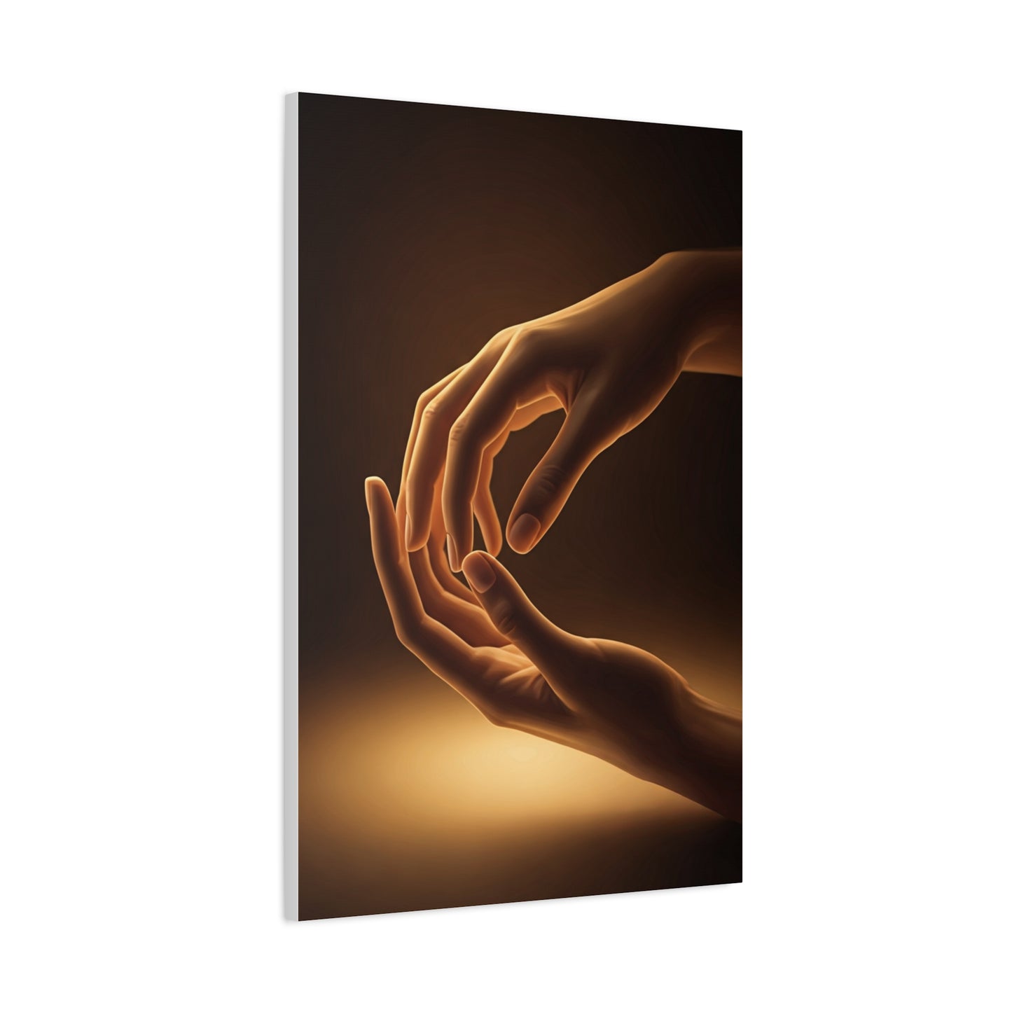 Gentle Touch Connection Hands Wall Art & Canvas Prints